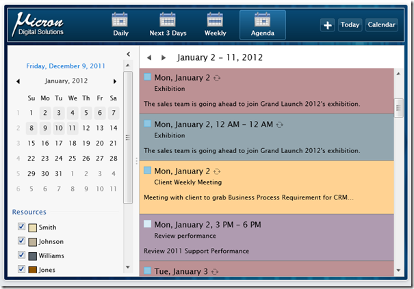 UXScheduleView - Software Project Schedule