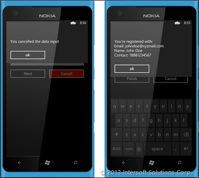 Nested Modal Navigation Result on Windows Phone